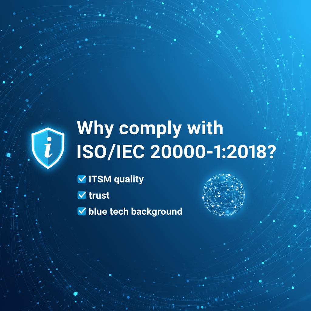 Why Organizations Should Comply with ISO/IEC 20000-1:2018 1 ISO/IEC 20000-1:2018