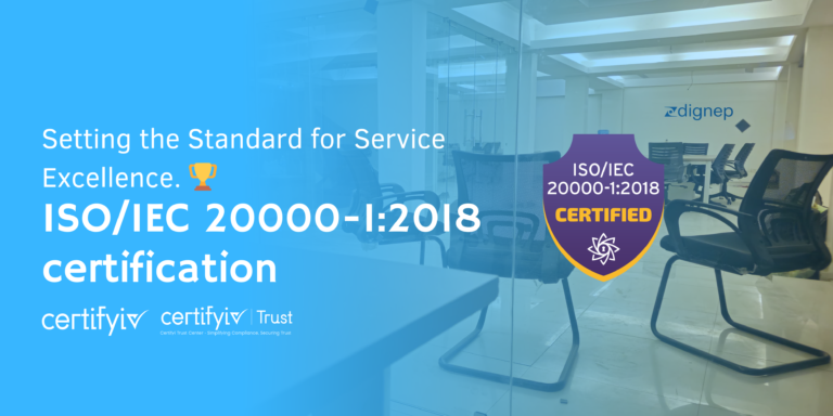 Dignep is certified to ISO/IEC 20000-1:2018 37 Dignep is certified to ISO/IEC 20000-1:2018